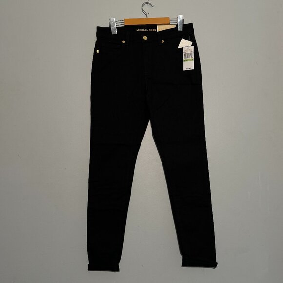 NWT Michael Kors Black Men's Pant Izzy Skinny Cotton 8 - Picture 1 of 6